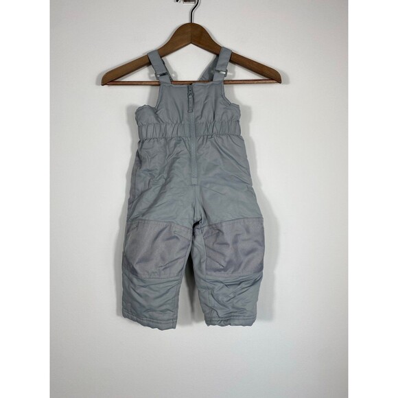 Falls Creek Kids Gray Snow Bib Overalls Size 18M - Picture 1 of 9